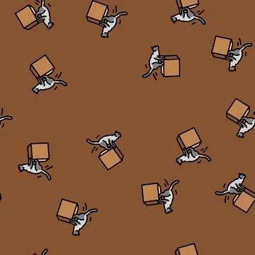 Off preposition english vector seamless pattern Illustrazione stock