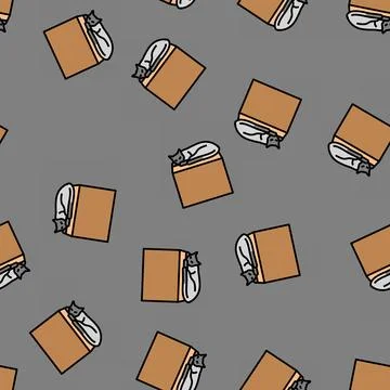 On preposition english vector seamless pattern Illustrazione stock