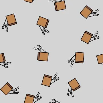 Into preposition english vector seamless pattern 스톡 일러스트