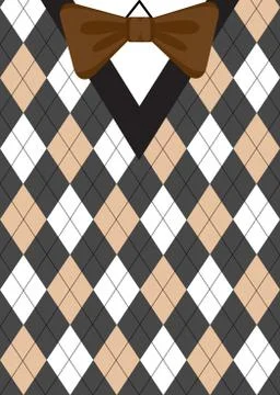 Preppy argyle background Illustrazione stock