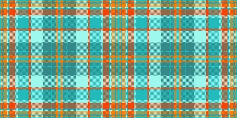 Preppy background texture textile, bed vector fabric plaid. Stitch check ta.. 스톡 일러스트