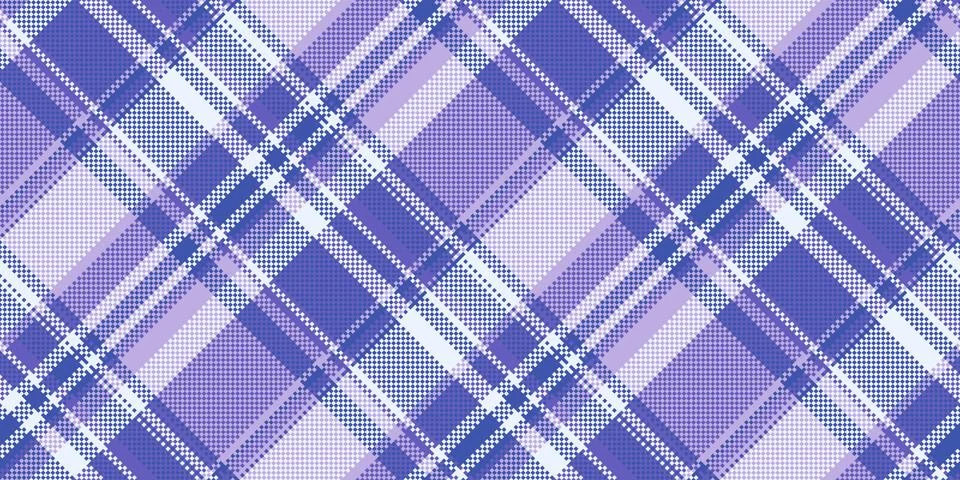 Preppy plaid seamless pattern, knot texture background textile. Mid tartan .. Stock Illustration