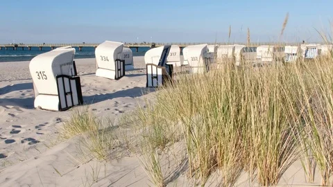 Prerow Beach Stock Footage 75995317