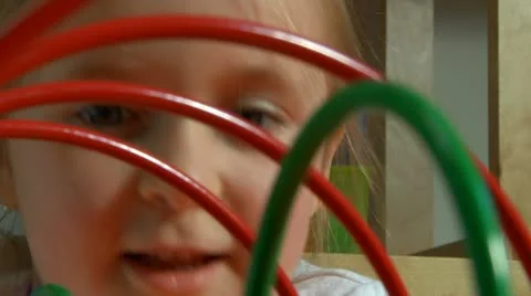 Preschool child playing Stock Footage 22636078