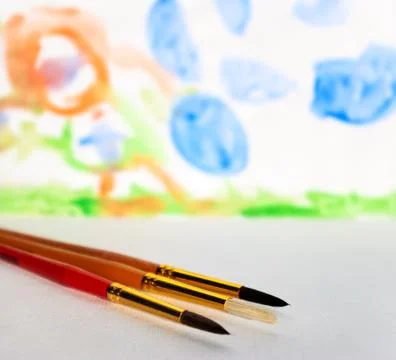 Preschool drawing Foto stock