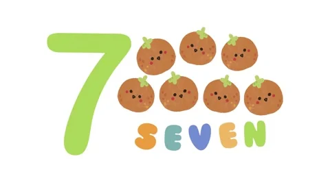 Preschool educational learning animations help toddlers learn numbers Video stock 301223460