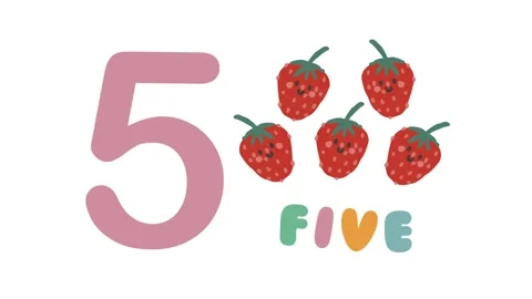 Preschool educational learning animations help toddlers learn numbers Video stock 301262127