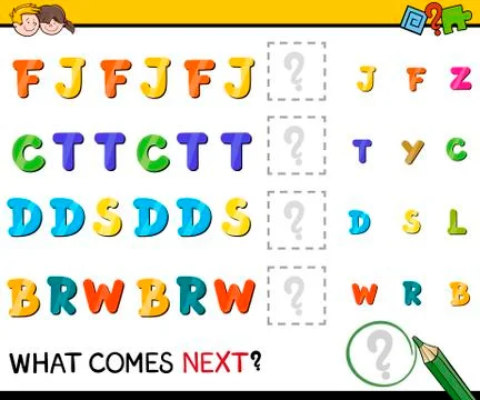 Preschool pattern activity Stock Illustration