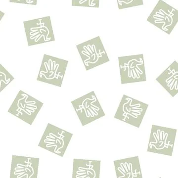 Preschool sections glyph vector seamless pattern Illustrazione stock