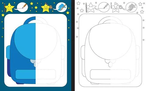 Preschool worksheet Stock Illustration