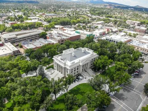 The prescott courthouse square Stock Photos