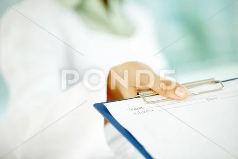 Prescription form Stock Photos