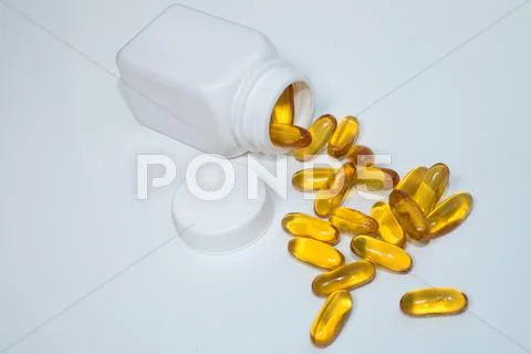 Prescription Medicine Pill Bottle On Cardiogram Printout