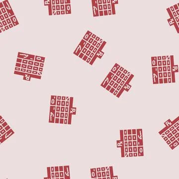 Prescription optometry vision eye glyph seamless pattern Stock Illustration