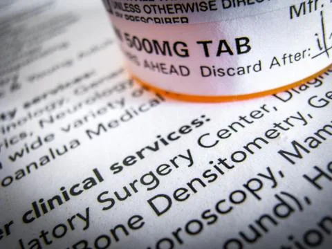 Prescription tablets Foto stock