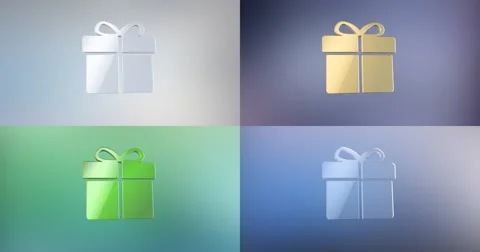 Present 3d Icon Stock Footage 67679060