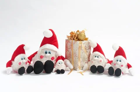 Present and gnomes Stock Photos