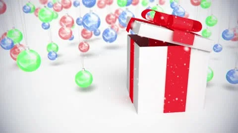 Present on background sphereToys Stock Footage 8992552