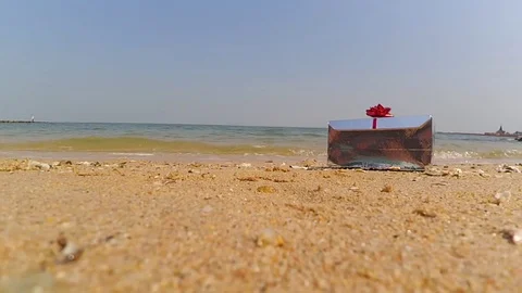 Present on the beach Stock Footage 83519644