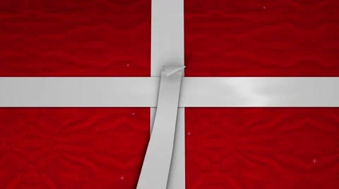 Present With Bow Opens Up Includes Matte Stock Footage 1033627