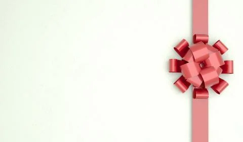 Present Bow With Ribbon Illustrazione stock