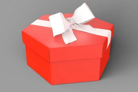Present Box With a Bow Stock Photos