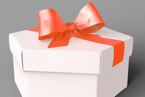 Present Box With a Bow Stock Photos