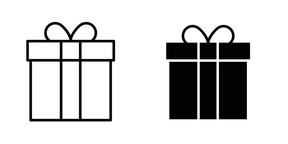 Present box icon illustration vector, icon set for apps Ilustración de archivo