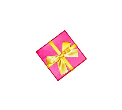 Present box isolated on white background. Birthday parties. Sale and discou.. Stock Photos