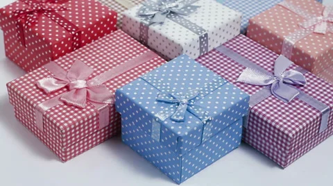 Present box rotating background loop Stock Footage 32356719