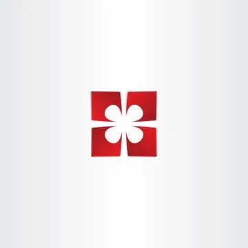 Present box top view icon Stock Illustration