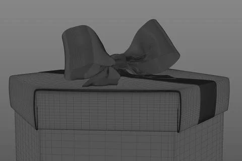 Present Box Wire2 Illustrazione stock