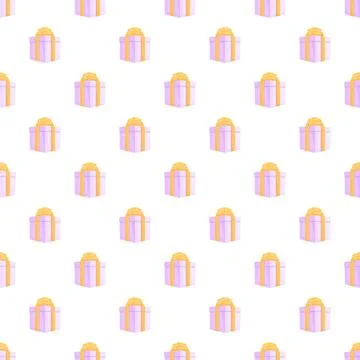 Present boxes pattern creating a festive background graphic Stock Illustration