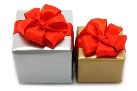 Present boxes Stock Photos