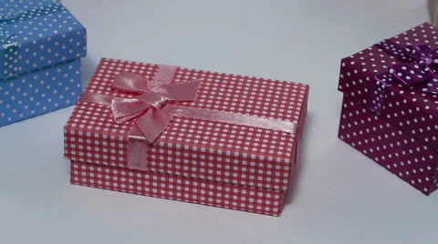 Present boxes rotating Stock Footage 32668450