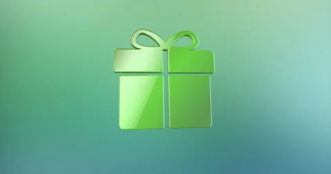 Present Color 3d Icon Stock Footage 67677621