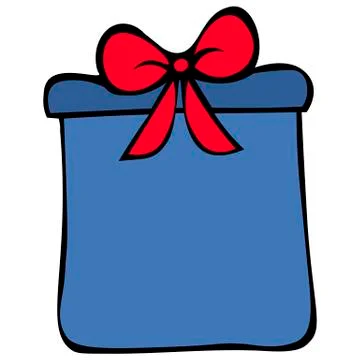 Present. Colorful present. Colored vector illustration. Stock Illustration