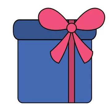 Present. Colorful present. Colored vector illustration. Stock Illustration
