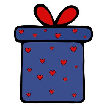 Present. Colorful present. Colored vector illustration. Stock Illustration