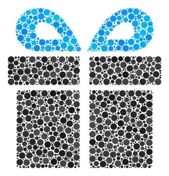Present Composition of Dots Stock Illustration
