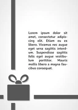 Present dark infographics Stock Illustration