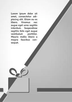 Present dark infographics Stock Illustration