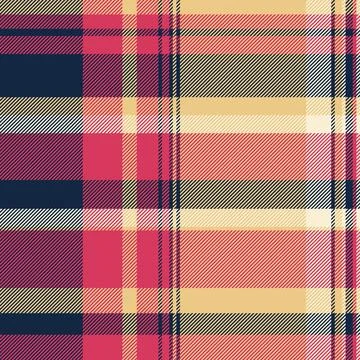 Present fabric seamless check, wide textile vector tartan. Cutout plaid tex.. Stock Illustration