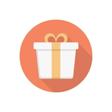 Present flat color icon Illustrazione stock