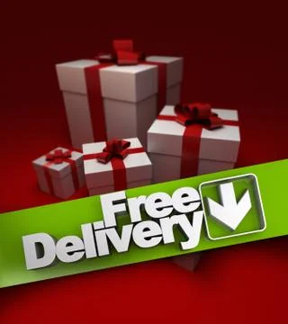 Present, free delivery Stock Illustration