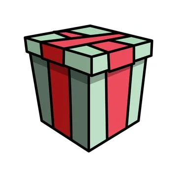 Present gift box design vector illustration Ilustración de archivo