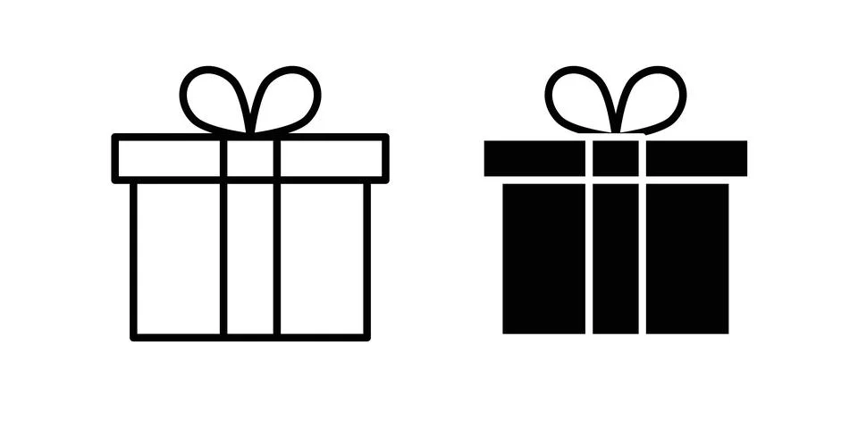 Present gift box icon graphic design. web icons vectors Stock Illustration