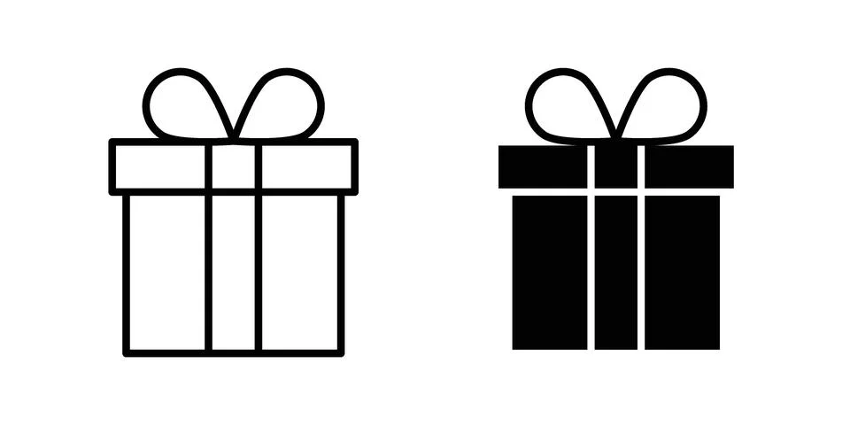 Present gift box icon vector design illustrations Stock Illustration
