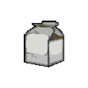 Present gift box pixel art vector illustration Stock Illustration