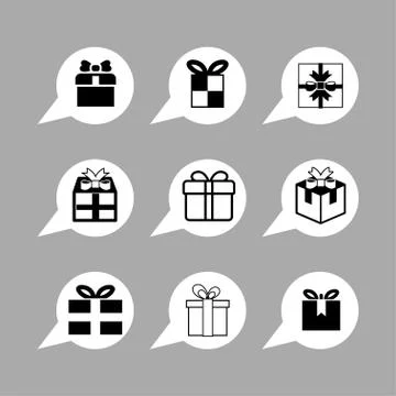 Present icons Stock Illustration